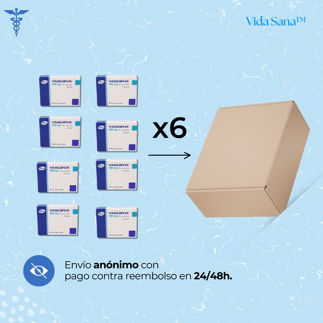 6 BLÍSTERES DE VIAGRA (100mg)