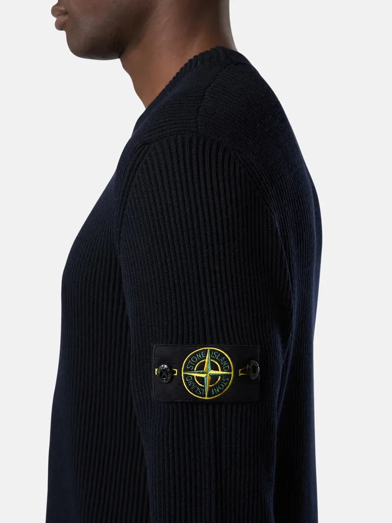 MAGLIONE STONE ISLAND BLU